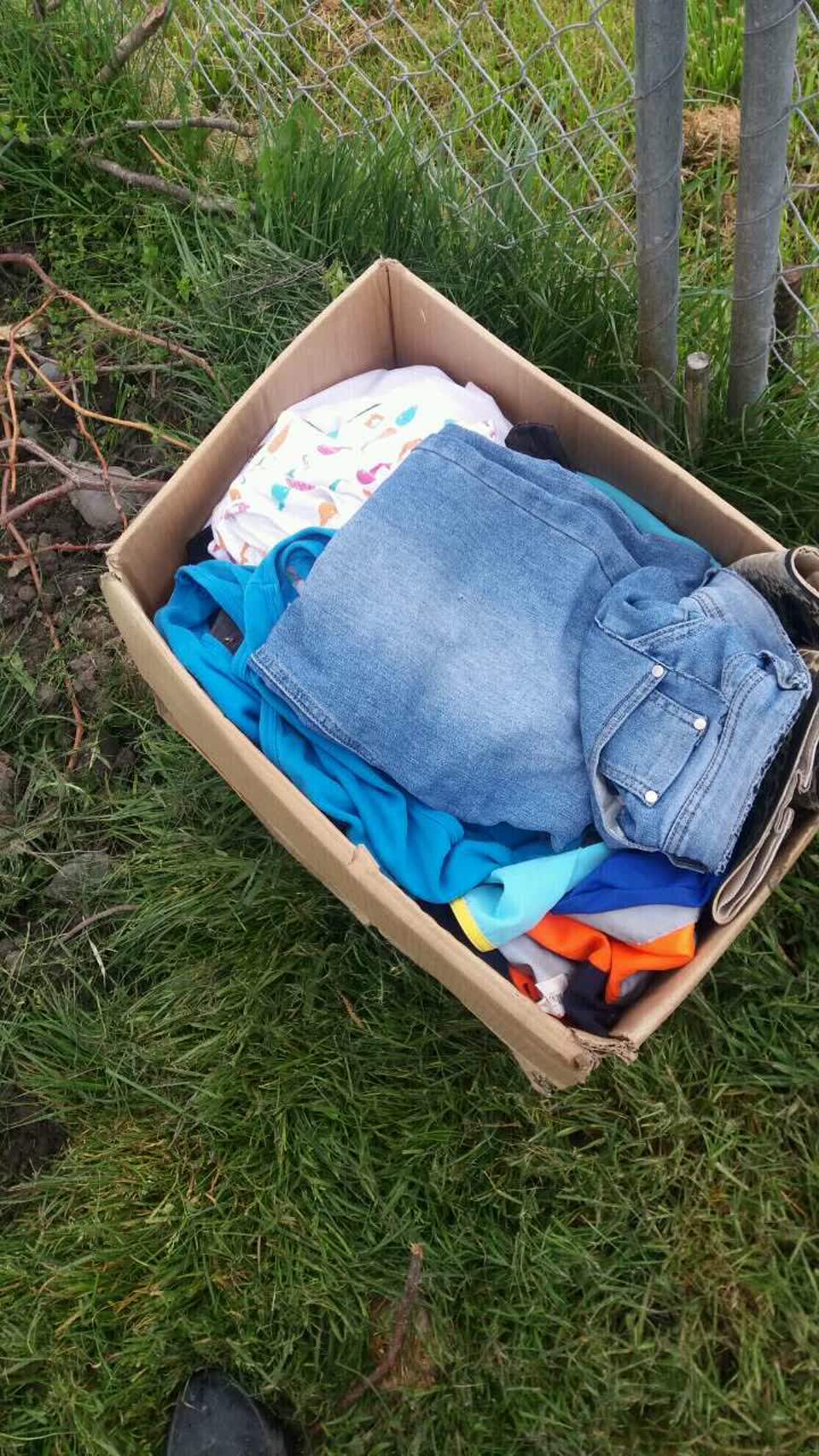 The photograph attached to this rubbish/recycling report