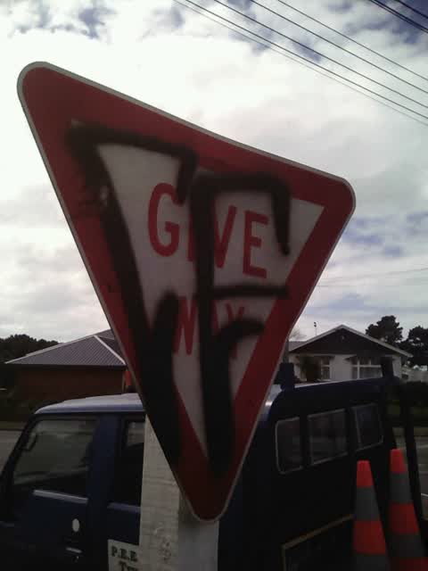 Graffiti, a report photo
