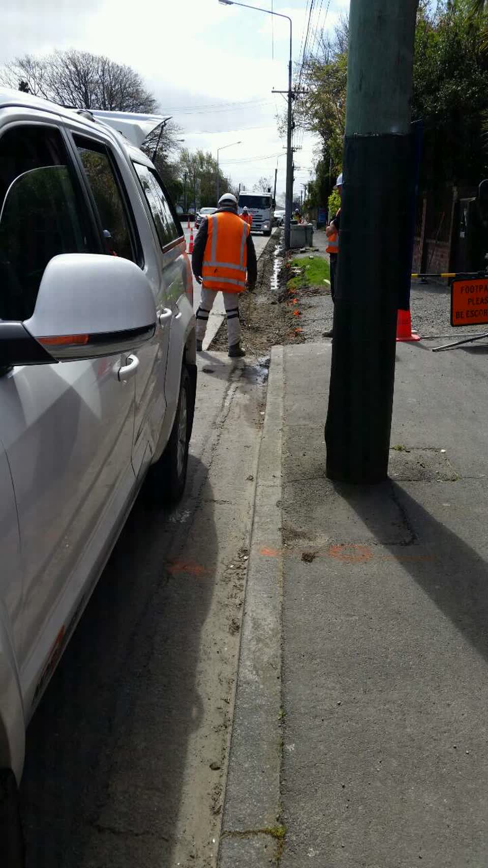 The photograph attached to this roading/streets report