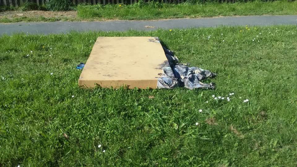 The photograph attached to this rubbish/recycling report