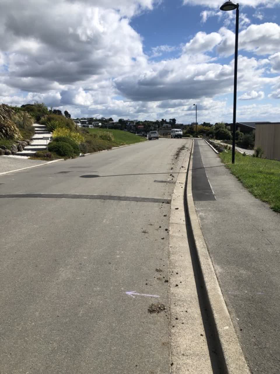 The photograph attached to this roading/streets report