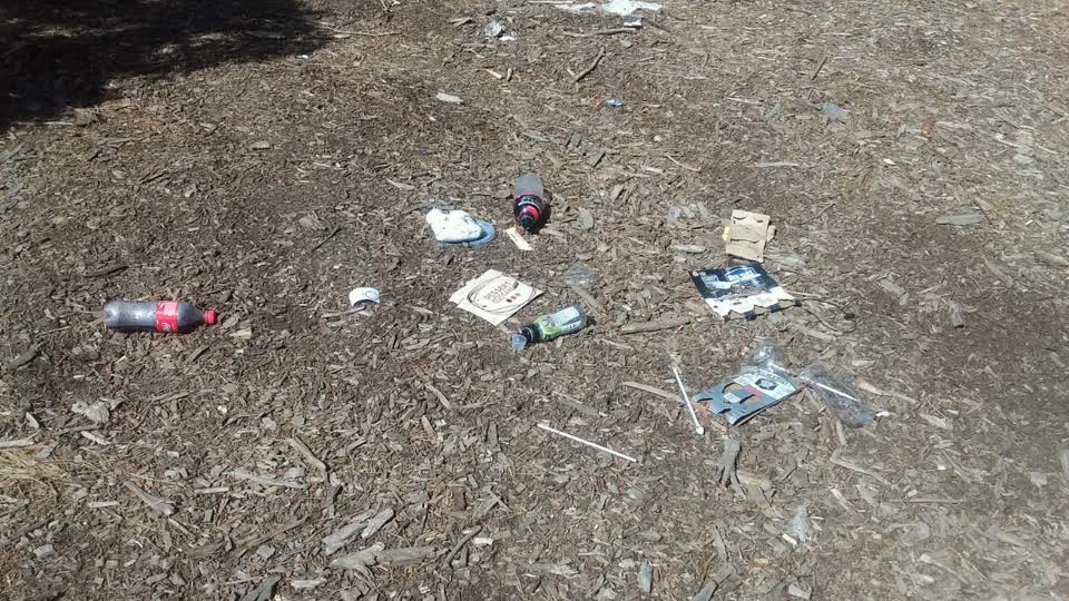 The photograph attached to this rubbish/recycling report