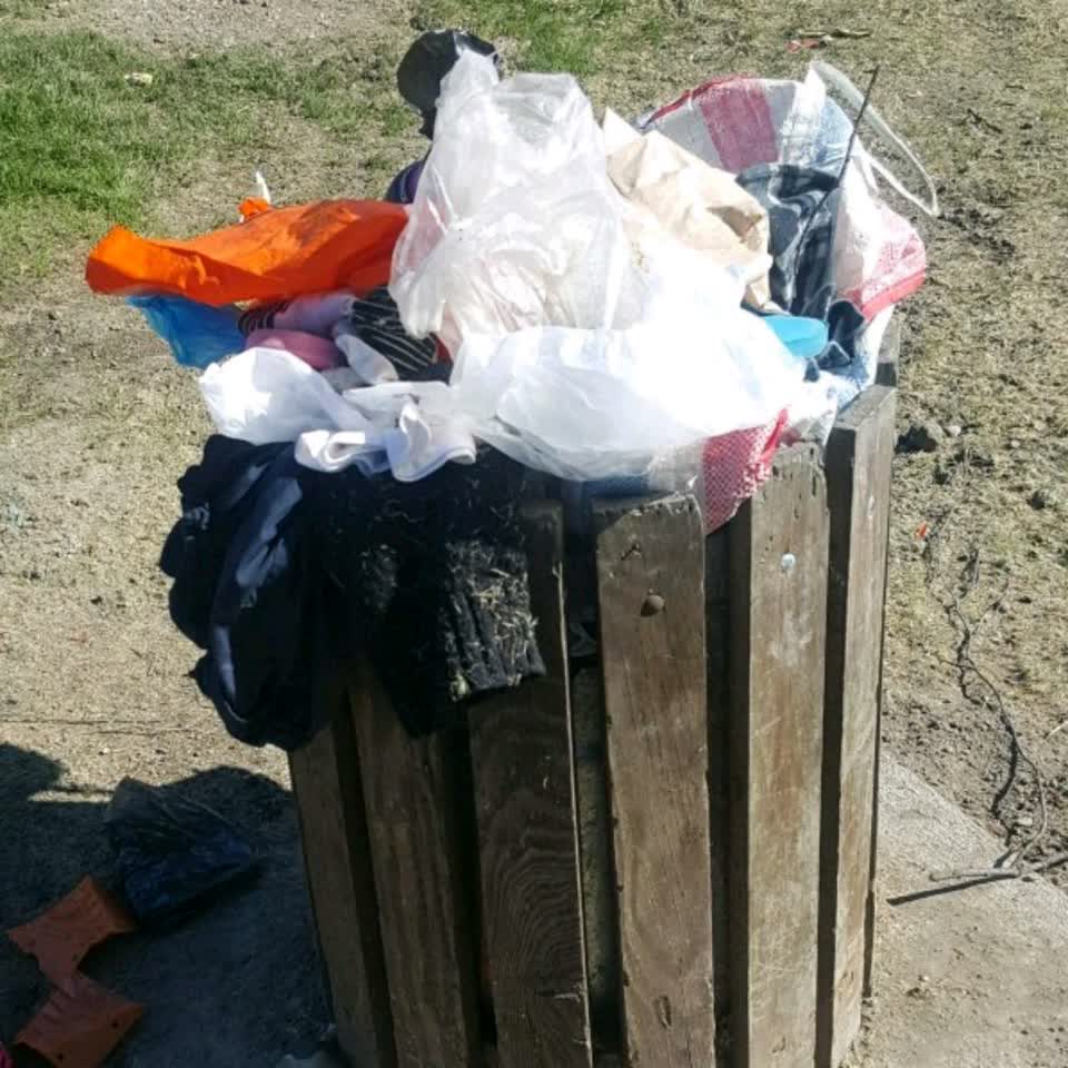 The photograph attached to this rubbish/recycling report