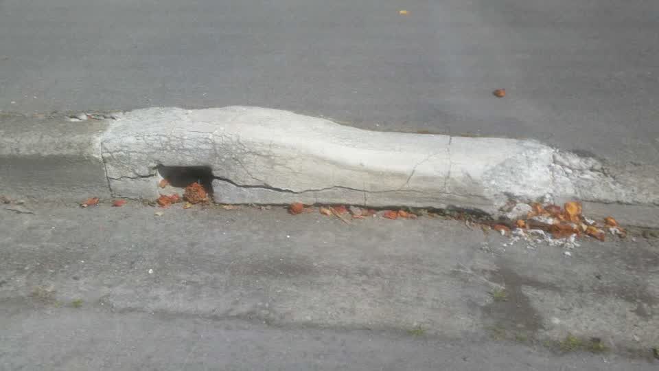 The photograph attached to this roading/streets report