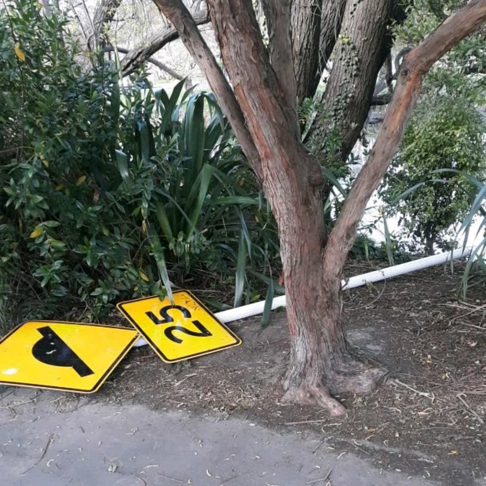 The photograph attached to this roading/streets report