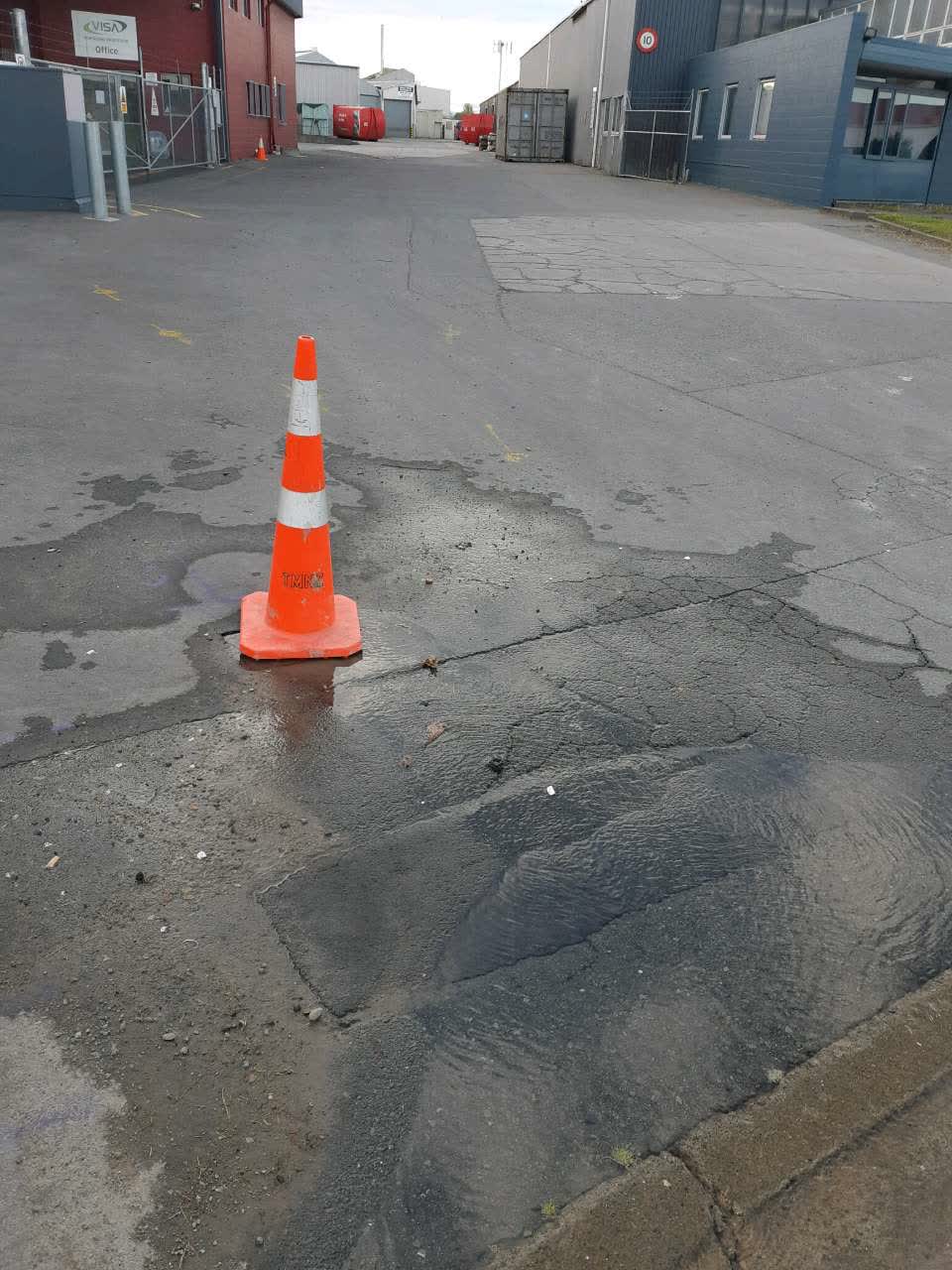 The photograph attached to this water supply report