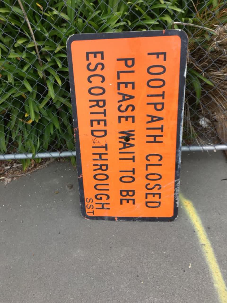 The photograph attached to this roading/streets report