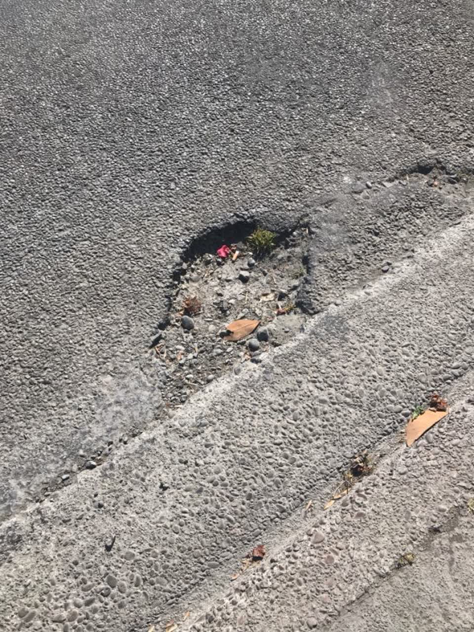 The photograph attached to this roading/streets report