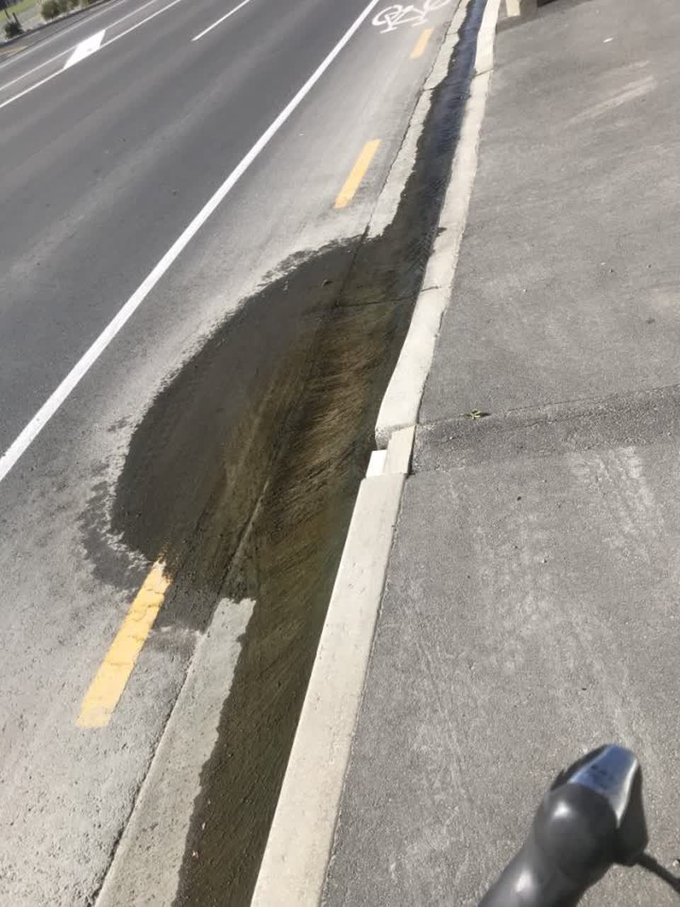 The photograph attached to this wastewater/stormwater report