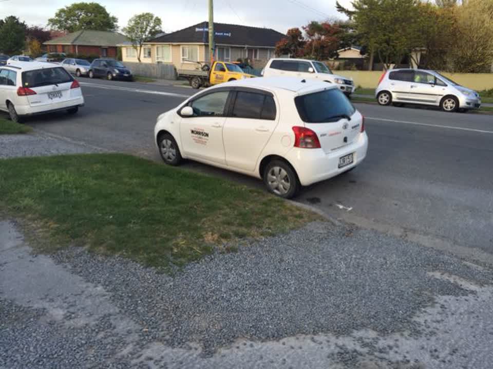 The photograph attached to this roading/streets report