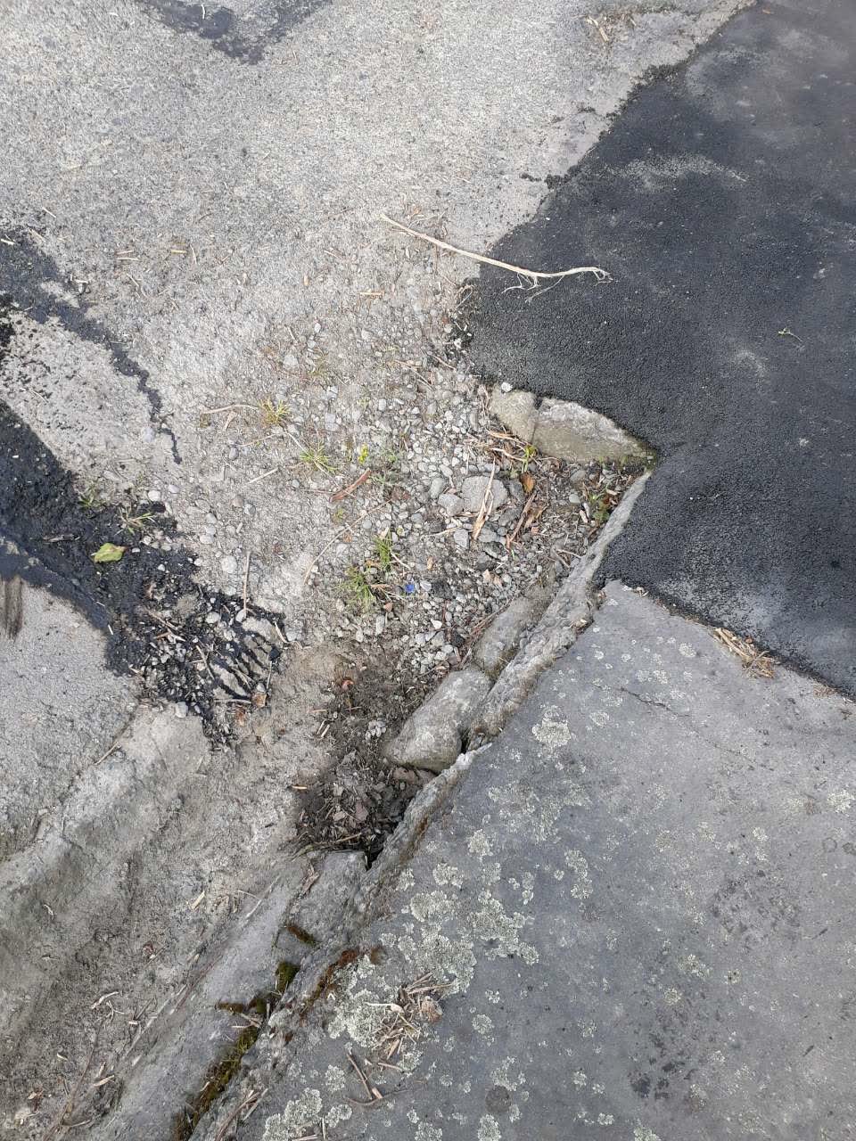The photograph attached to this roading/streets report
