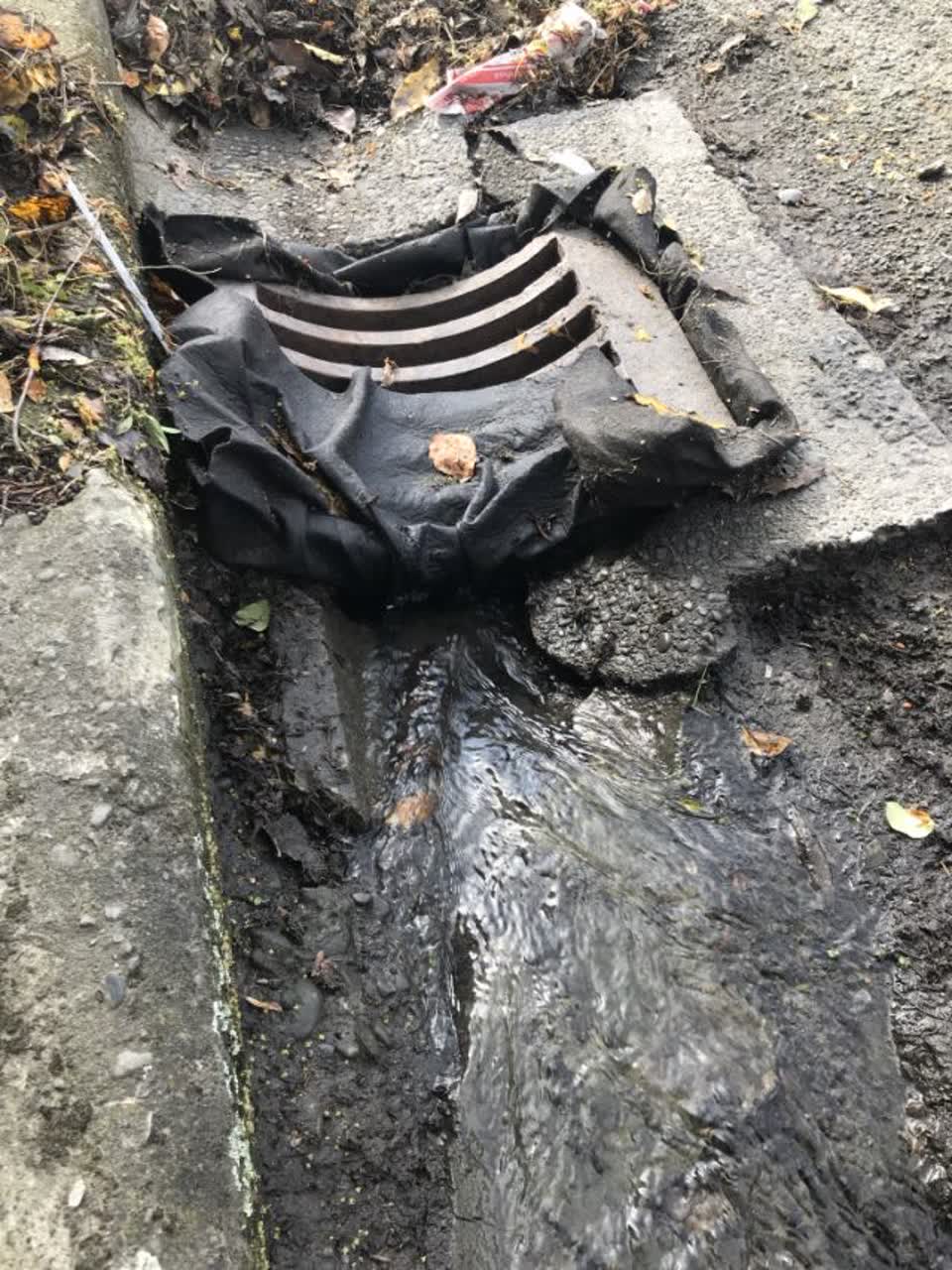 The photograph attached to this wastewater/stormwater report