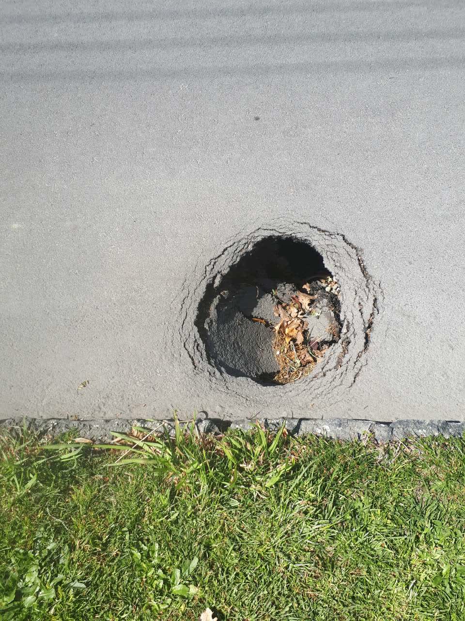 The photograph attached to this roading/streets report