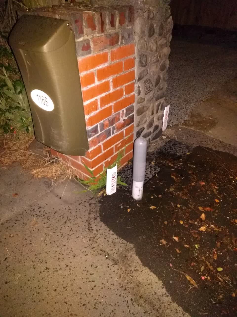 The photograph attached to this water supply report