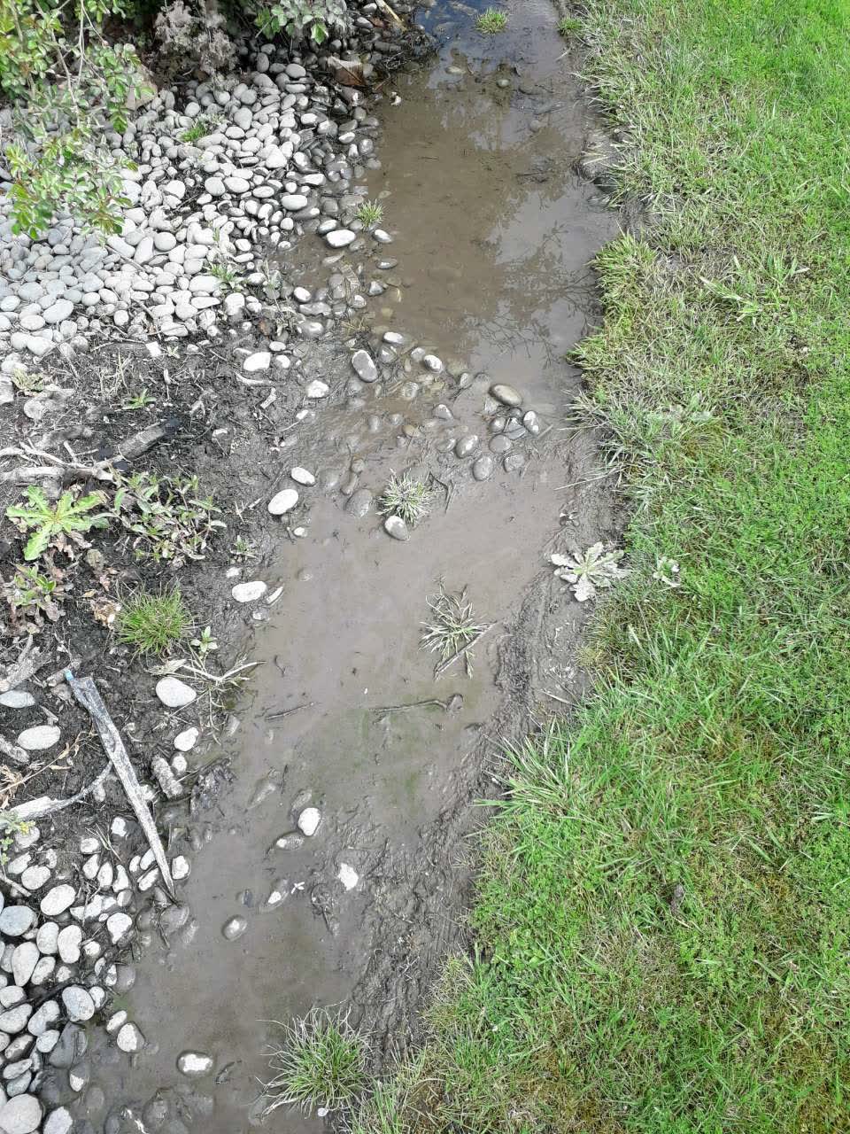 The photograph attached to this flooding report