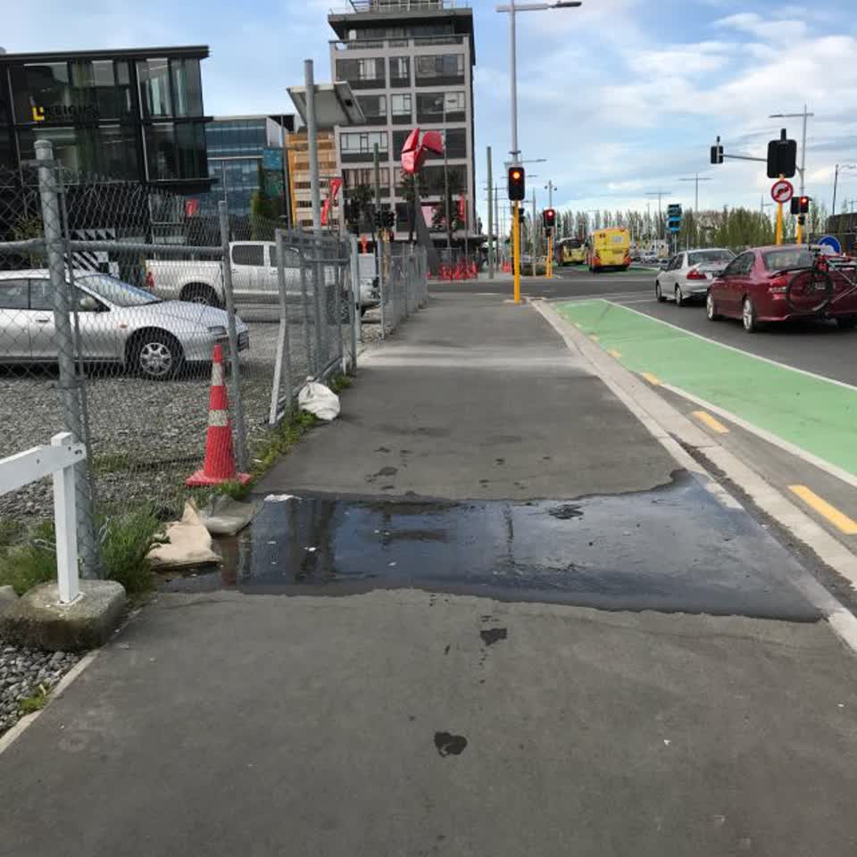 The photograph attached to this wastewater/stormwater report