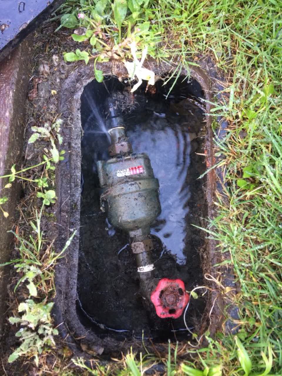 The photograph attached to this water supply report