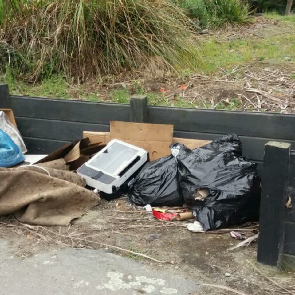 The photograph attached to this rubbish/recycling report