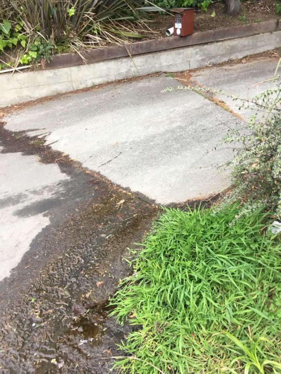 The photograph attached to this roading/streets report