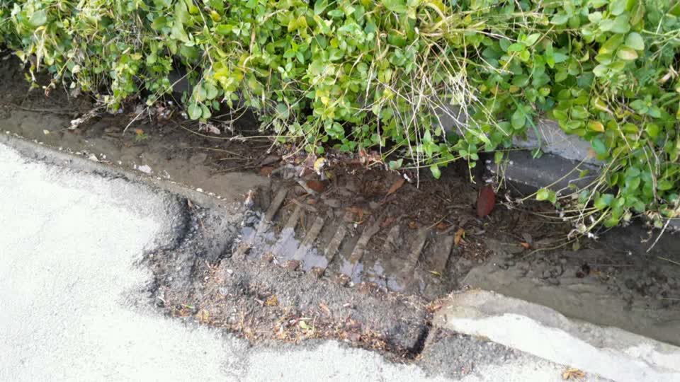 The photograph attached to this wastewater/stormwater report