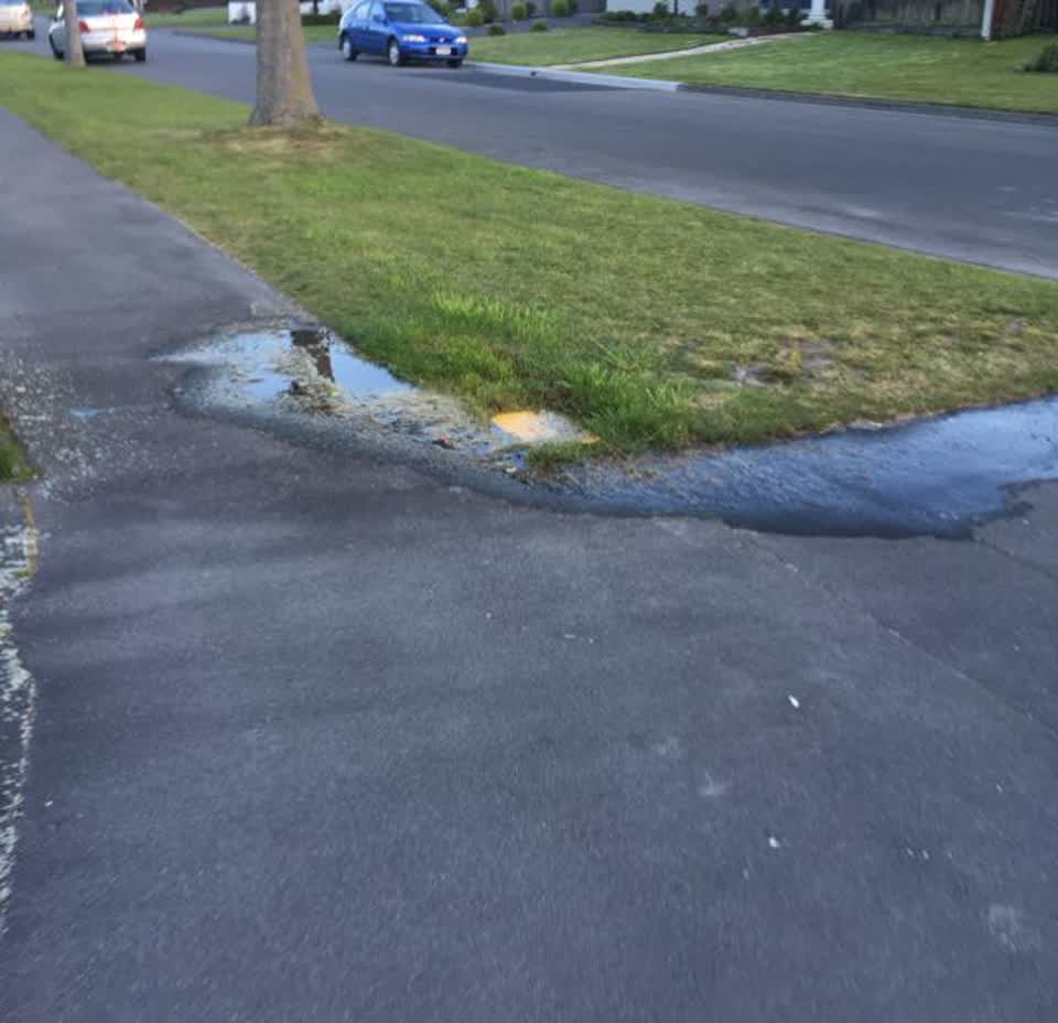 The photograph attached to this water supply report