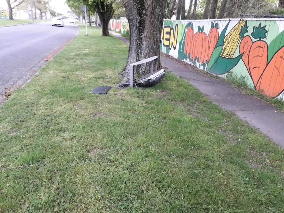 The photograph attached to this roading/streets report