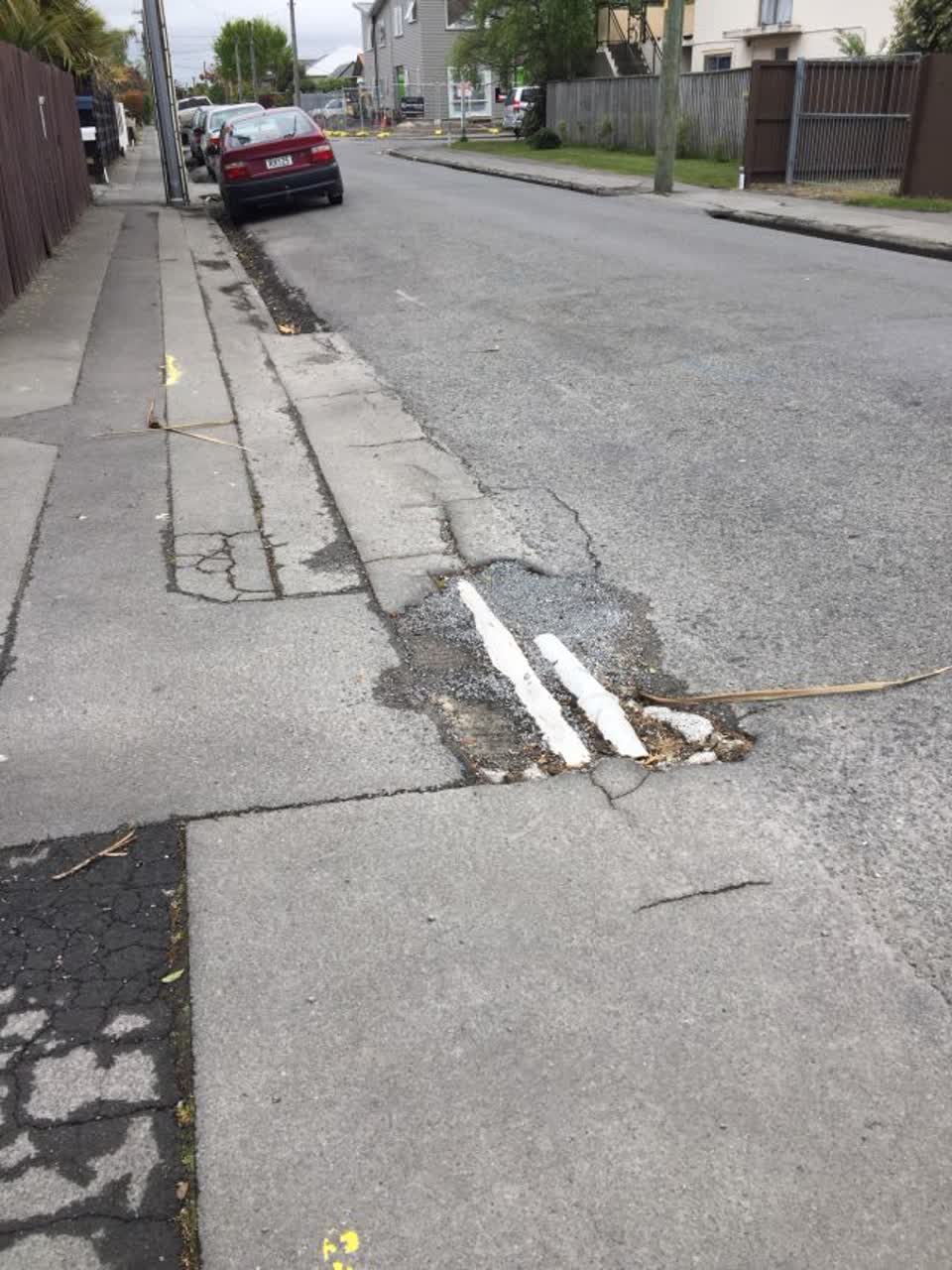 The photograph attached to this roading/streets report