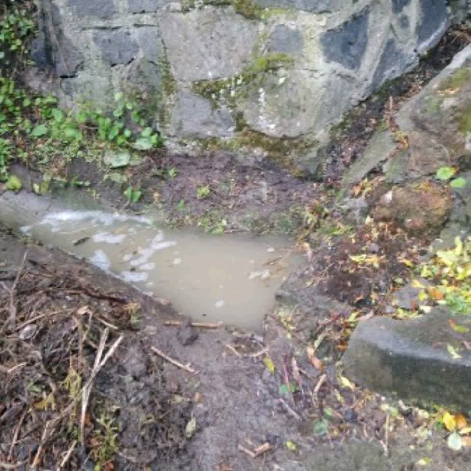 The photograph attached to this wastewater/stormwater report