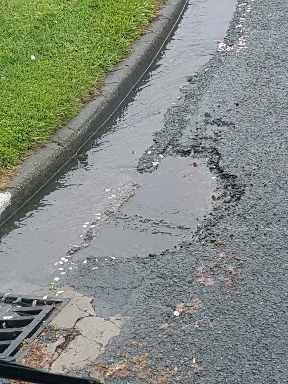 The photograph attached to this roading/streets report