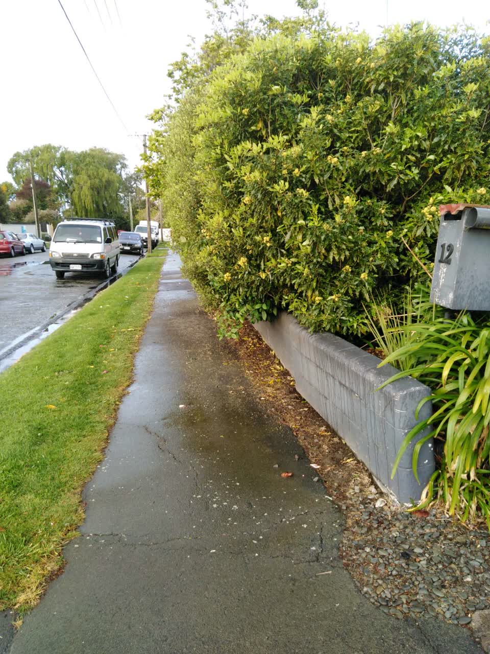 The photograph attached to this roading/streets report