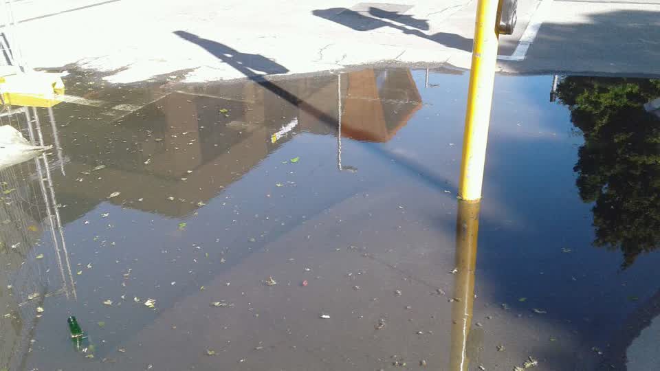 The photograph attached to this flooding report