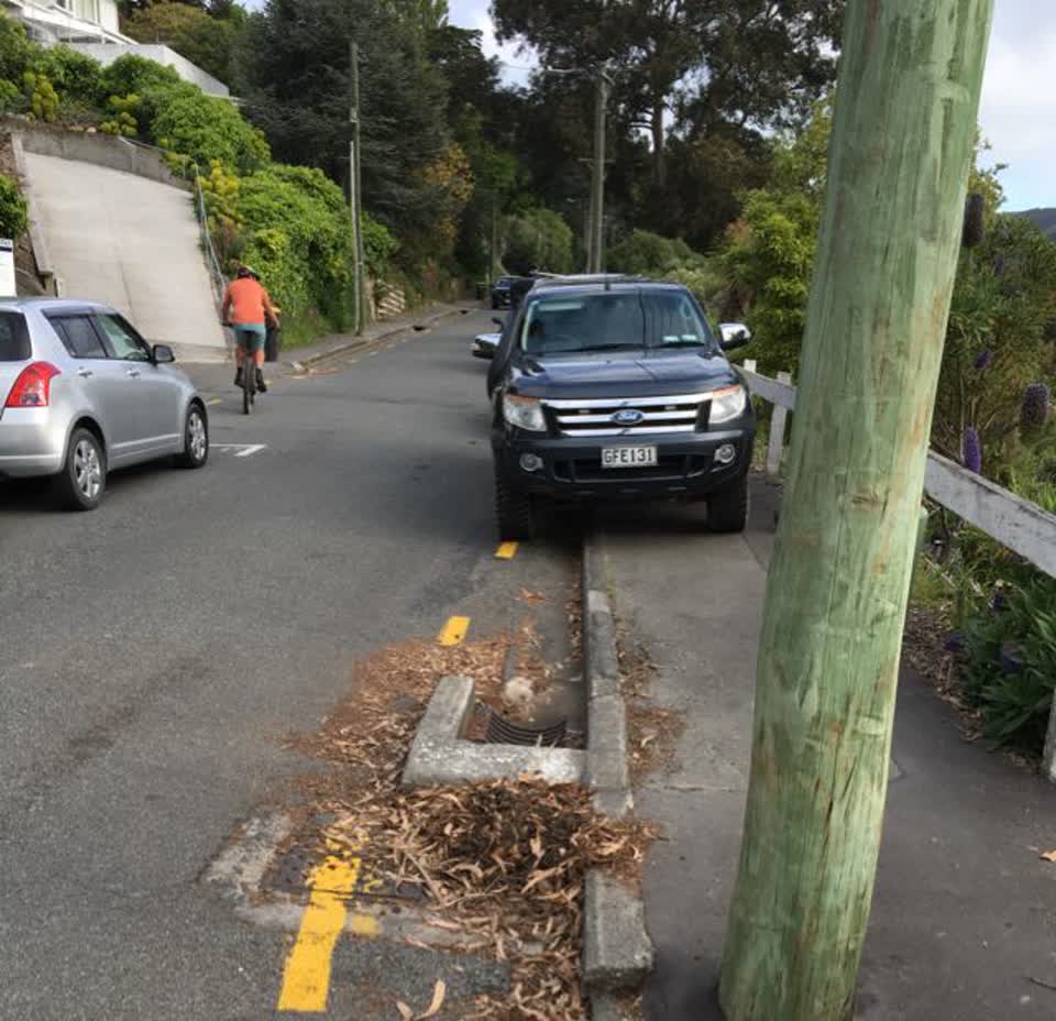 The photograph attached to this roading/streets report