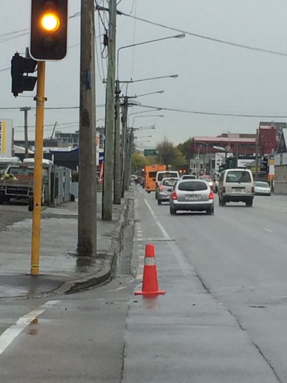The photograph attached to this roading/streets report