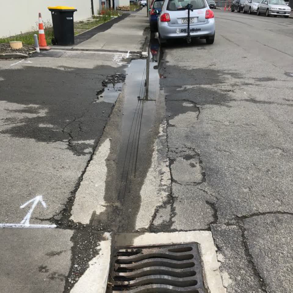 The photograph attached to this wastewater/stormwater report