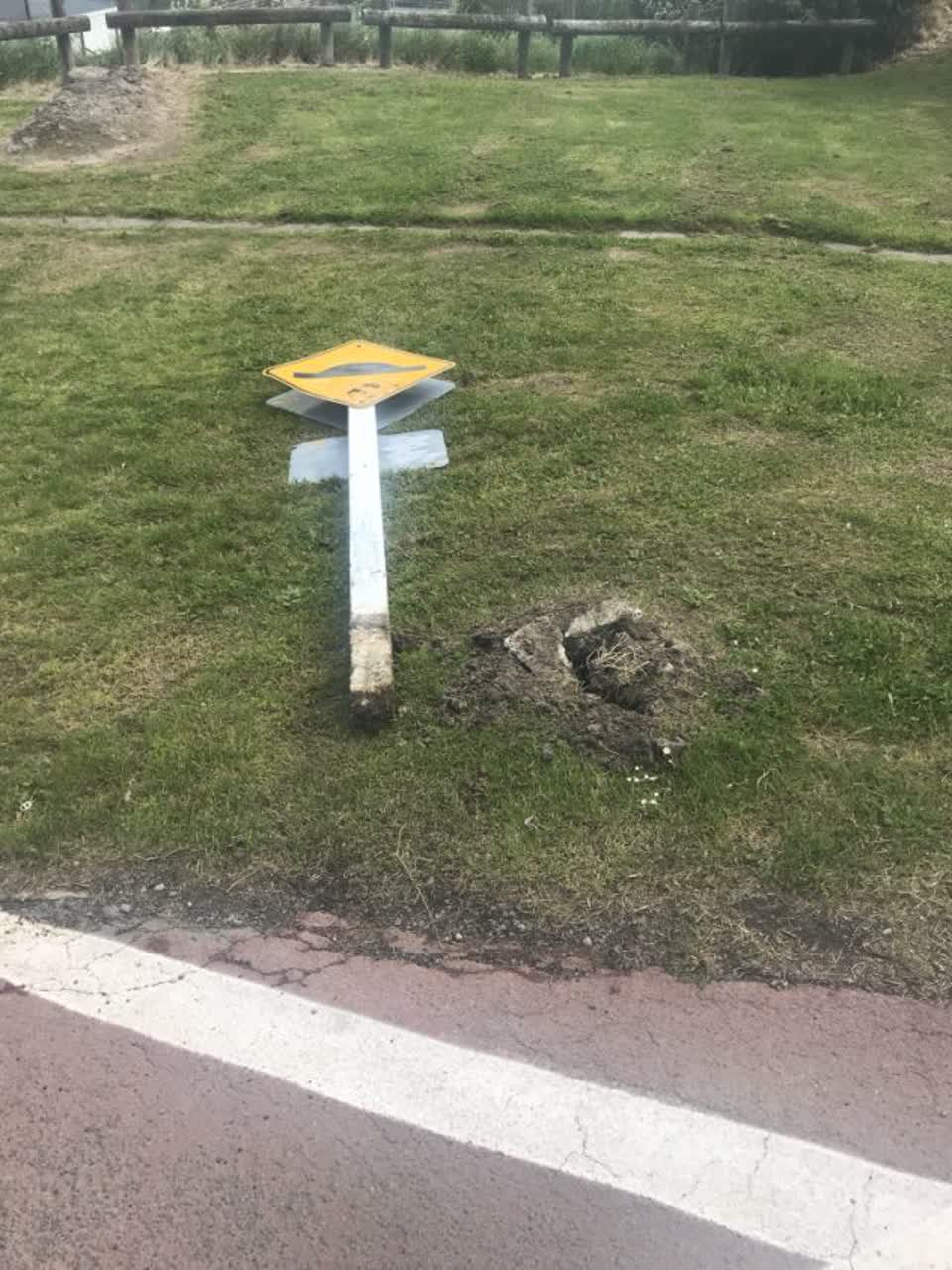 The photograph attached to this roading/streets report