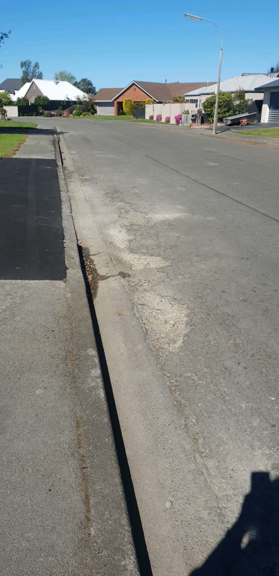The photograph attached to this roading/streets report