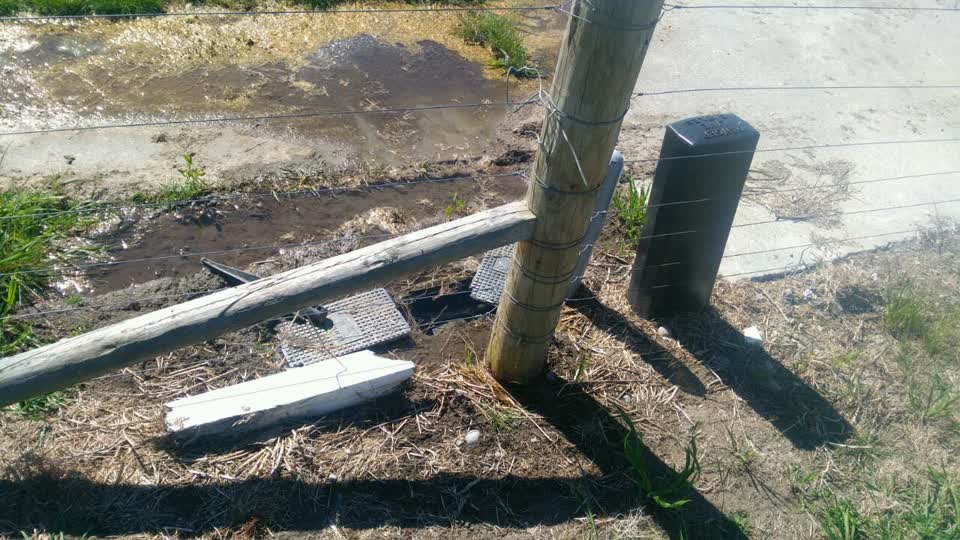 The photograph attached to this flooding report