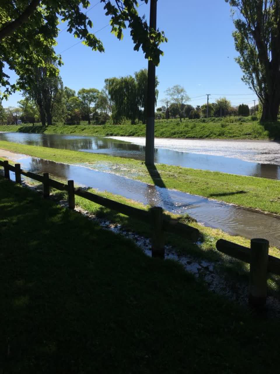 The photograph attached to this flooding report