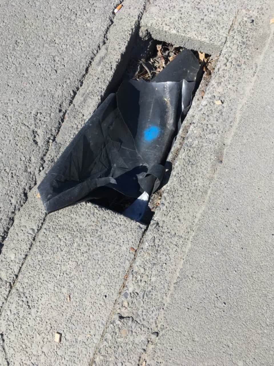 The photograph attached to this roading/streets report
