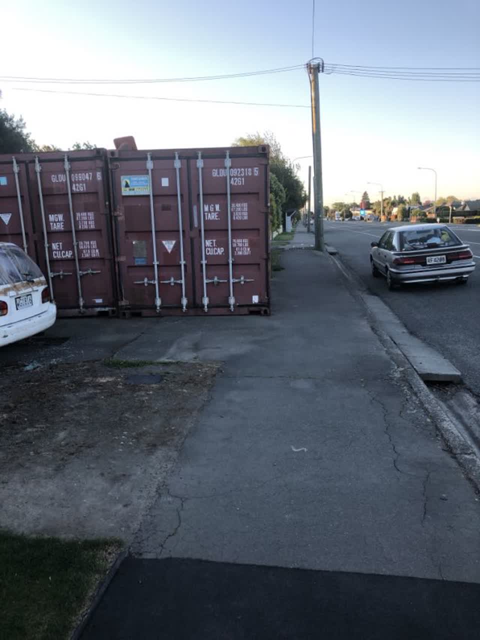 The photograph attached to this roading/streets report