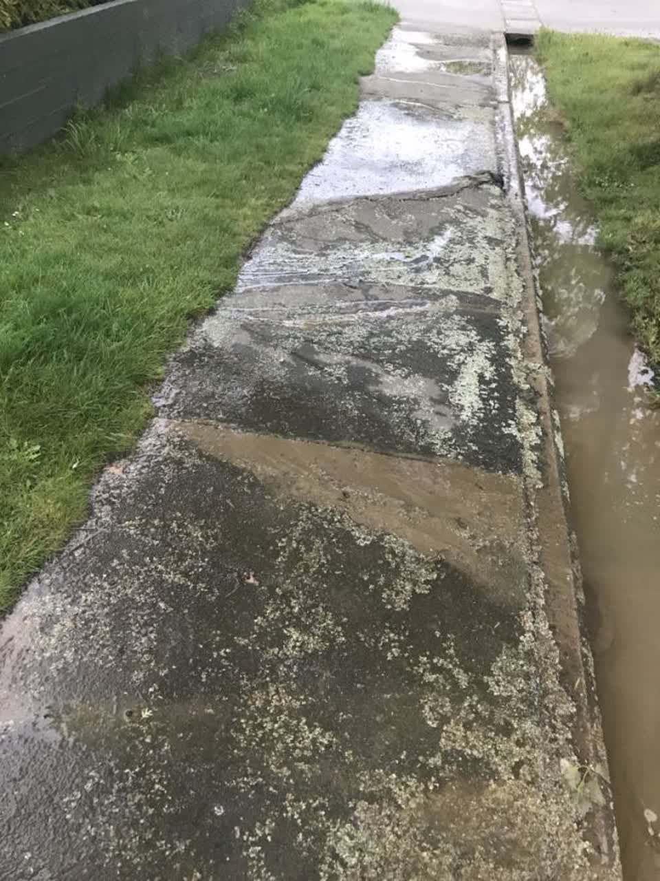 The photograph attached to this wastewater/stormwater report