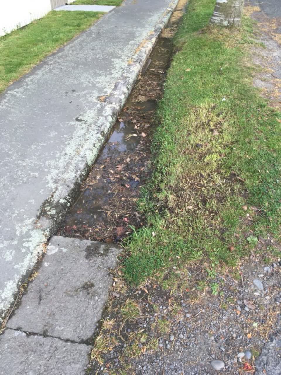 The photograph attached to this wastewater/stormwater report