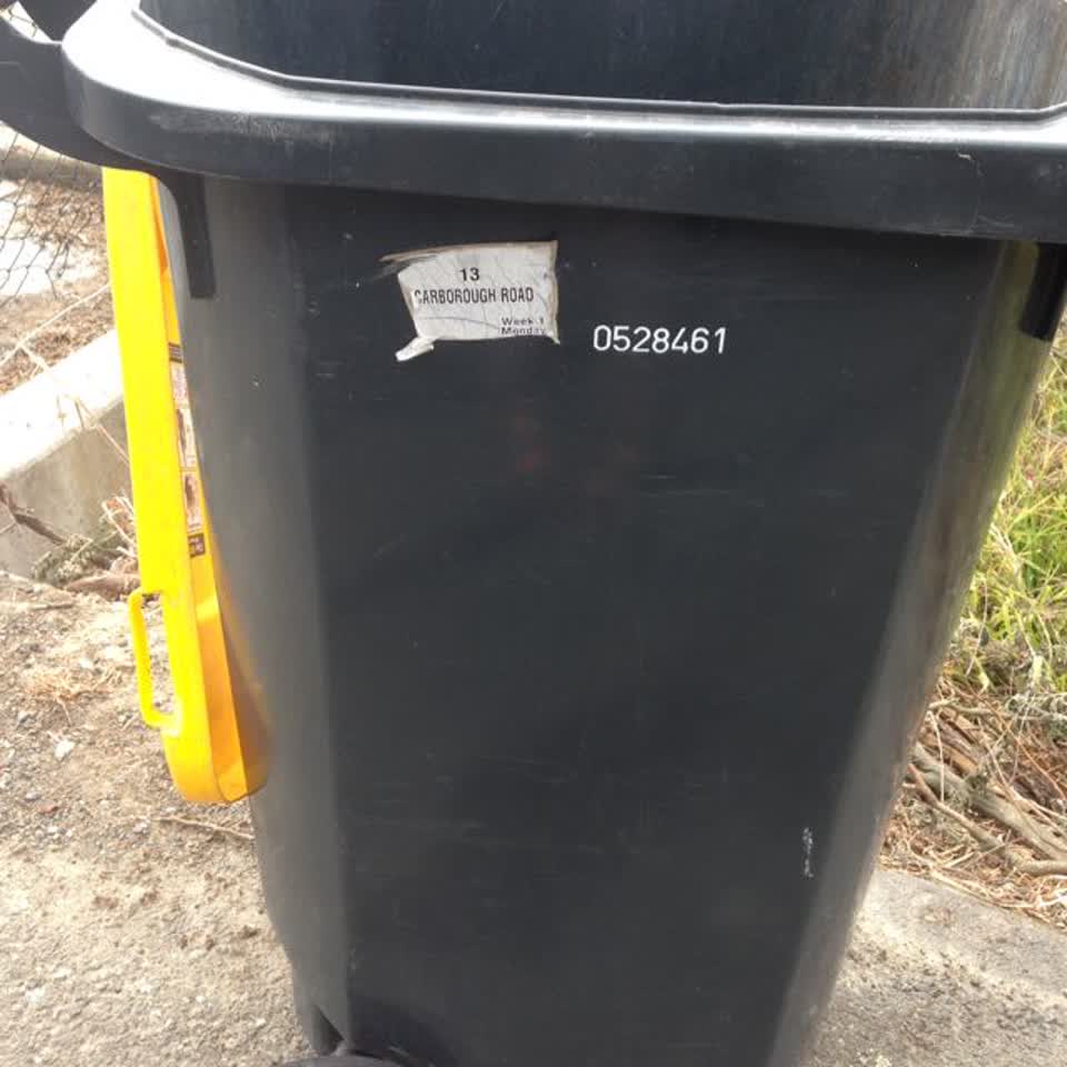 The photograph attached to this rubbish/recycling report
