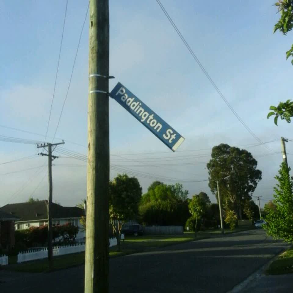 The photograph attached to this roading/streets report