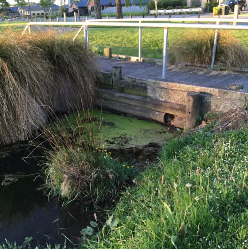 The photograph attached to this wastewater/stormwater report