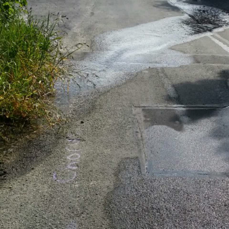 The photograph attached to this water supply report