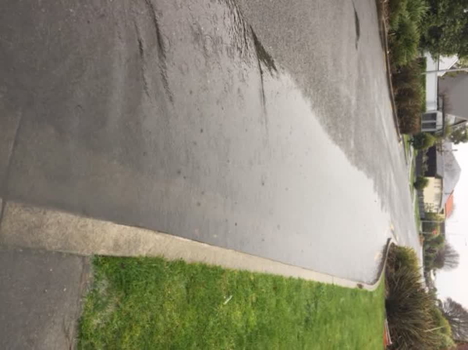 The photograph attached to this flooding report