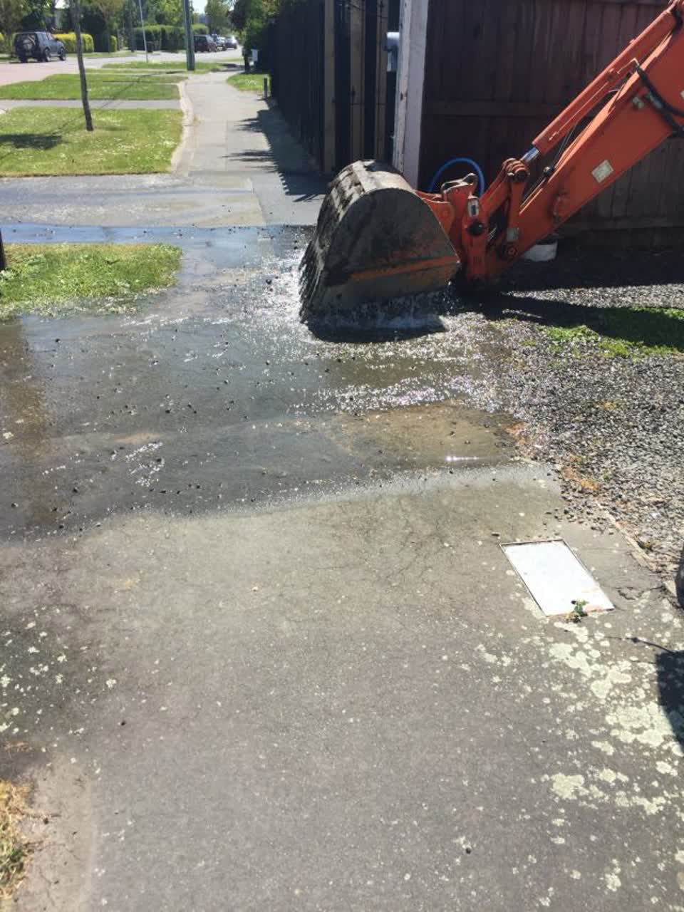 The photograph attached to this water supply report