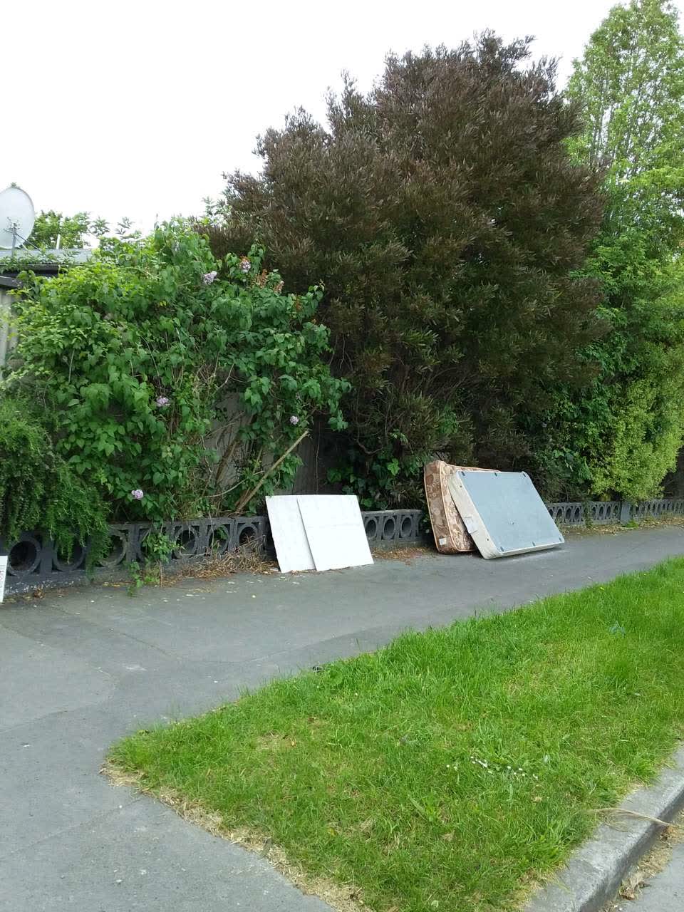 The photograph attached to this rubbish/recycling report
