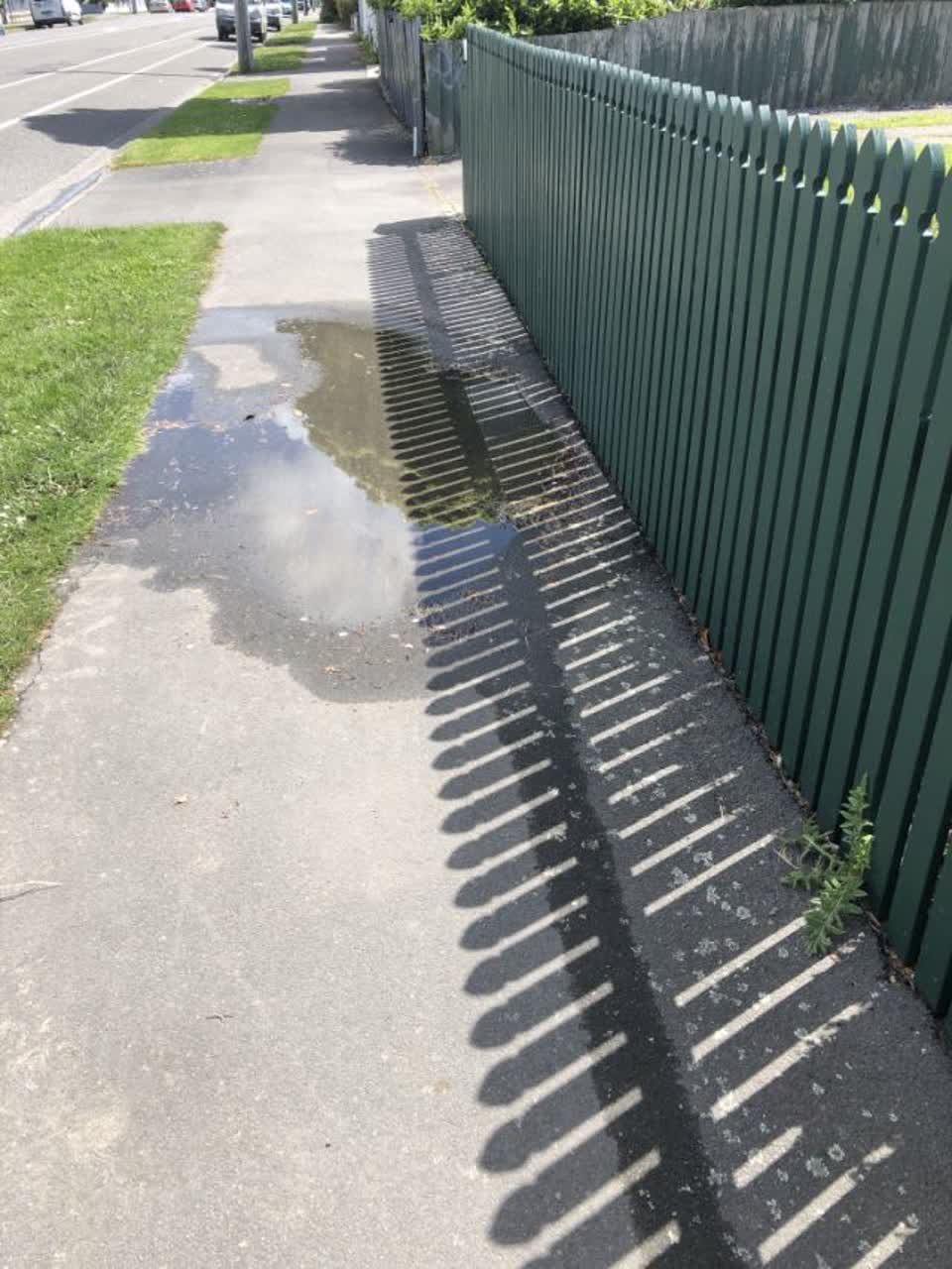 The photograph attached to this roading/streets report